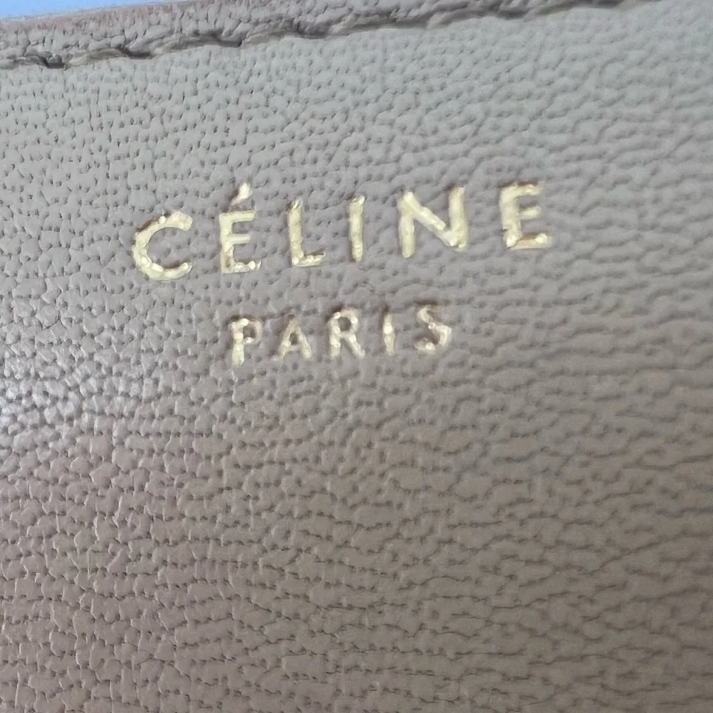 ♥️🤎Celine Horizontal Cabas Bicolor Long Zip Around Wallet Red/Tan!! ❤️🤎‎